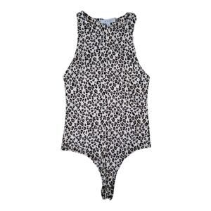 [B10] Gaze DTLA Womens Leopard Print Bodysuit, Size Small